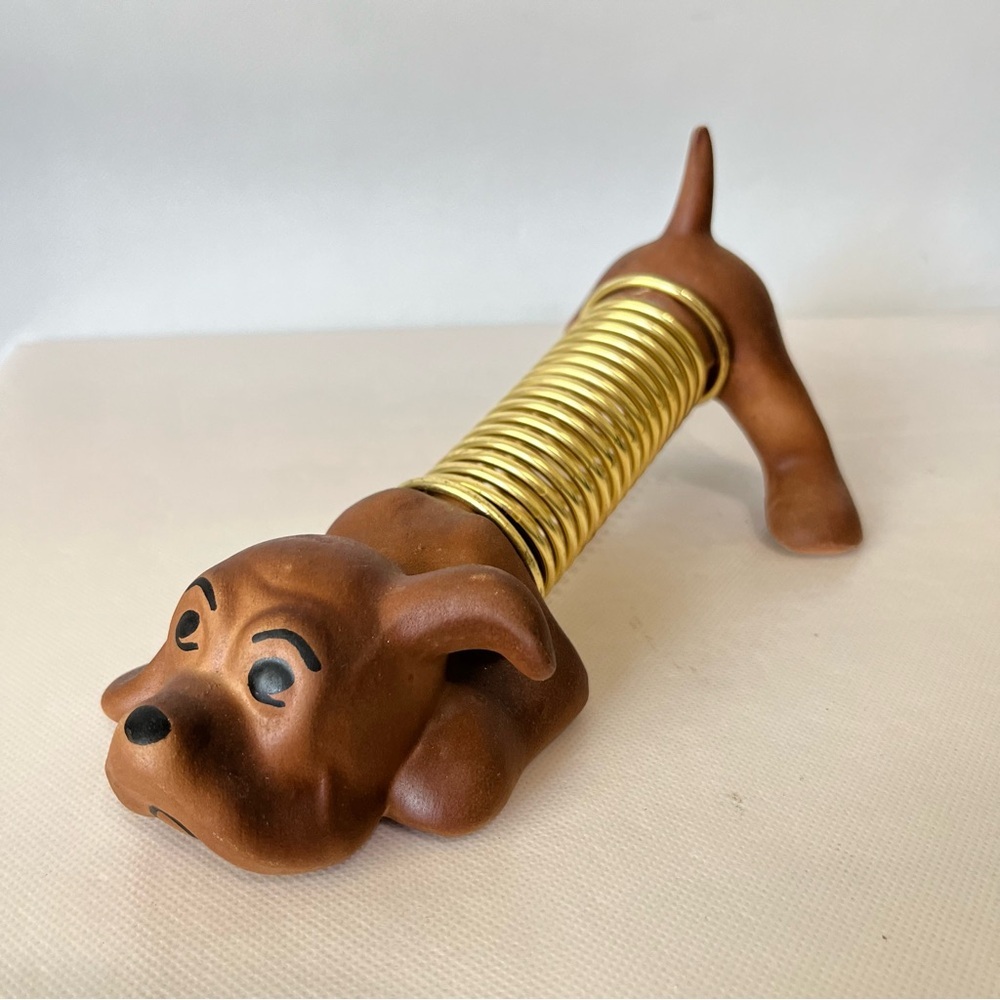 Vintage Ceramic Dog Desk Letter Holder